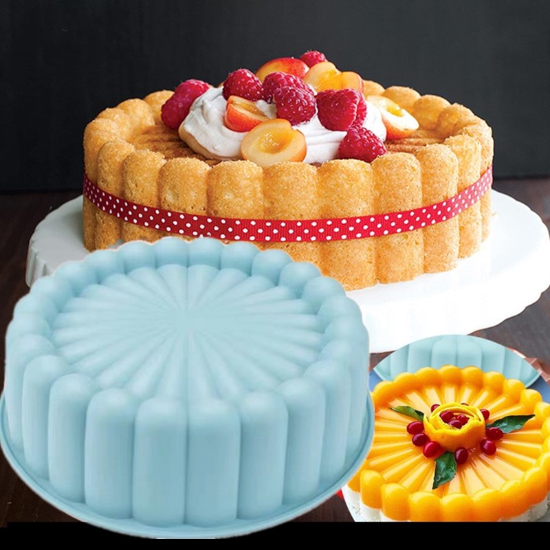Rotary Bakery Oven - Siliconen Charlotte Cake Pan Anti-aanbak bakvorm,