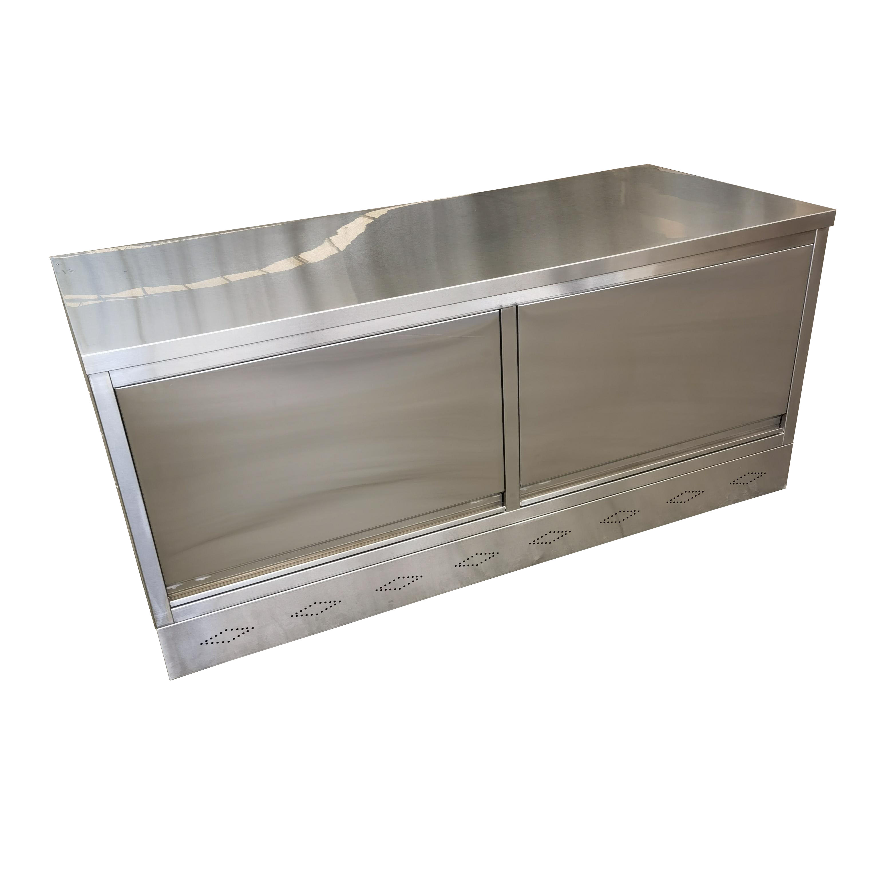 Commercial Kitchen Worktops - Commercieel restaurantkeuken roestvrijstalen werkblad met opbergkast
