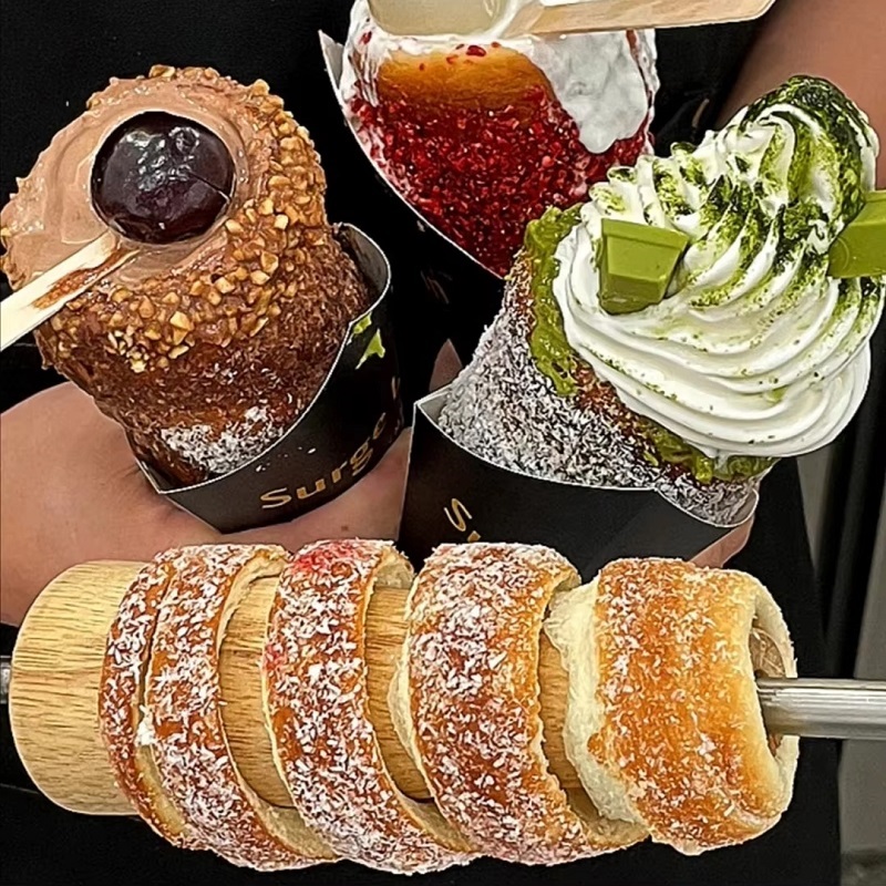 Commercial Kitchen Chimney - Schoorsteencakemachine Commerciële roestvrijstalen broodrooster Voedselverwerker Broodwinkel