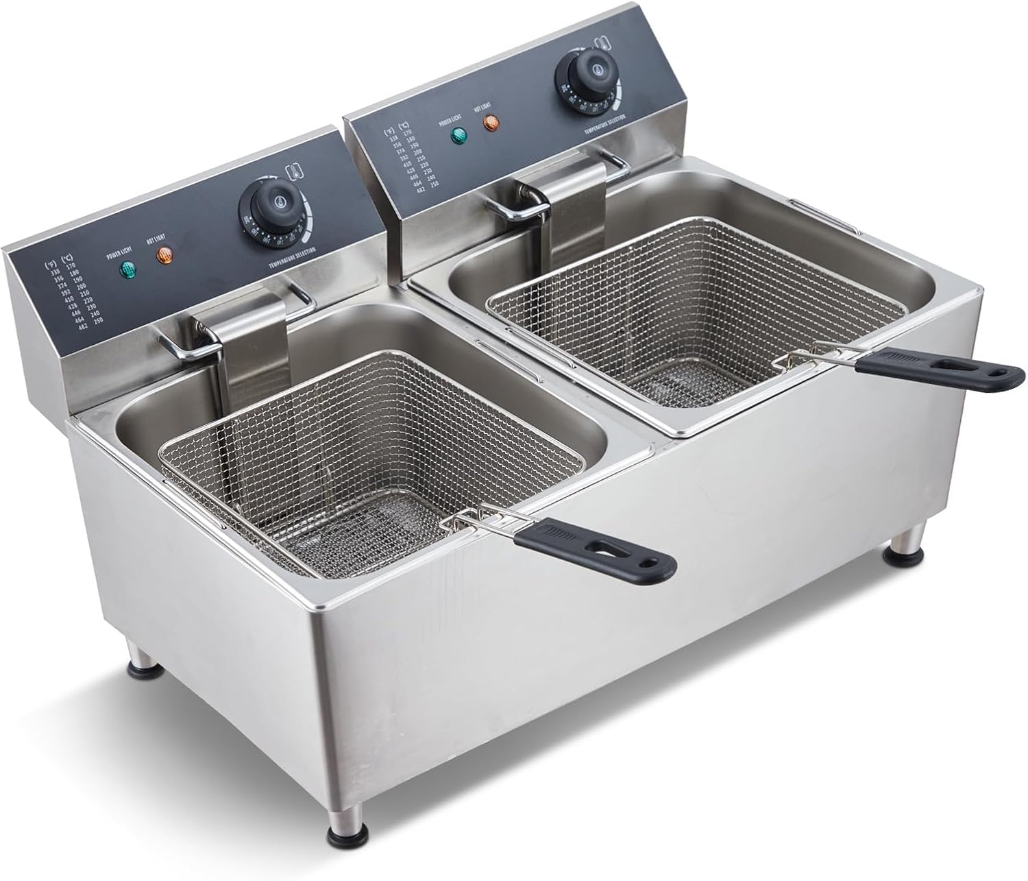 Deep Fryer Commercial - Tacleekii 11L Dubbele Tank Commerciële Elektrische