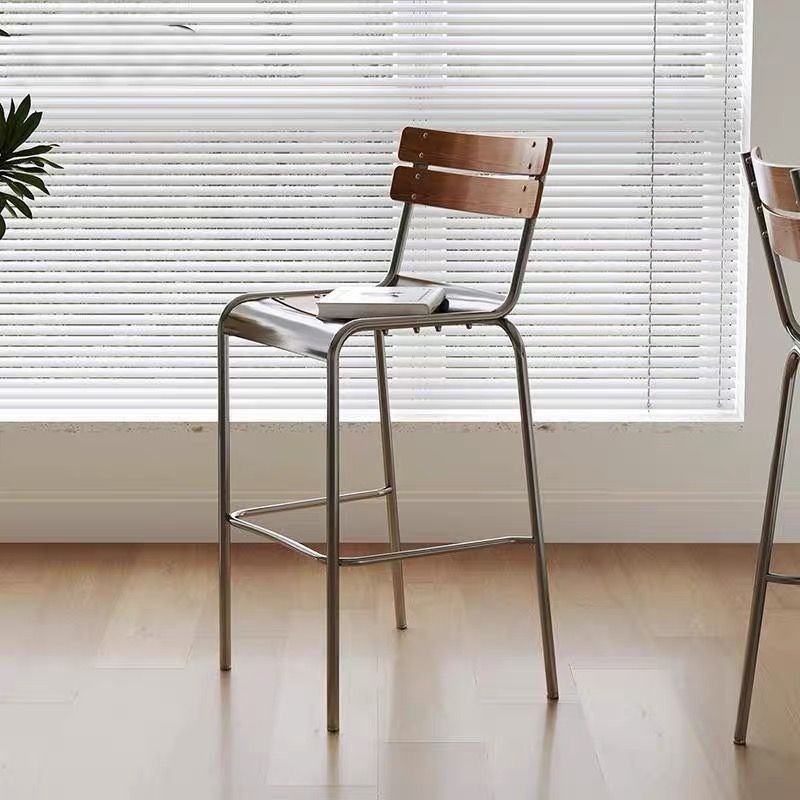 Commercial Kitchen Japanese - Houten Barstoel Japanse Mid-century Barstoelen Ergonomische