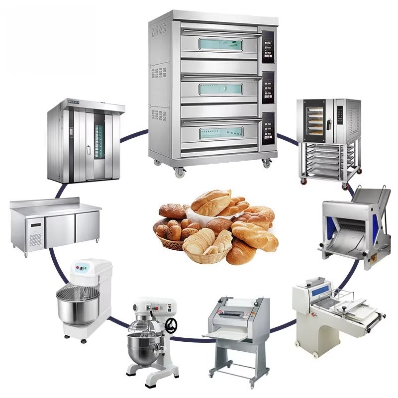 Rotary Bakery Oven - Broodbakapparatuur, oven en mixer, bakkerijapparatuur, one-stop-shop,