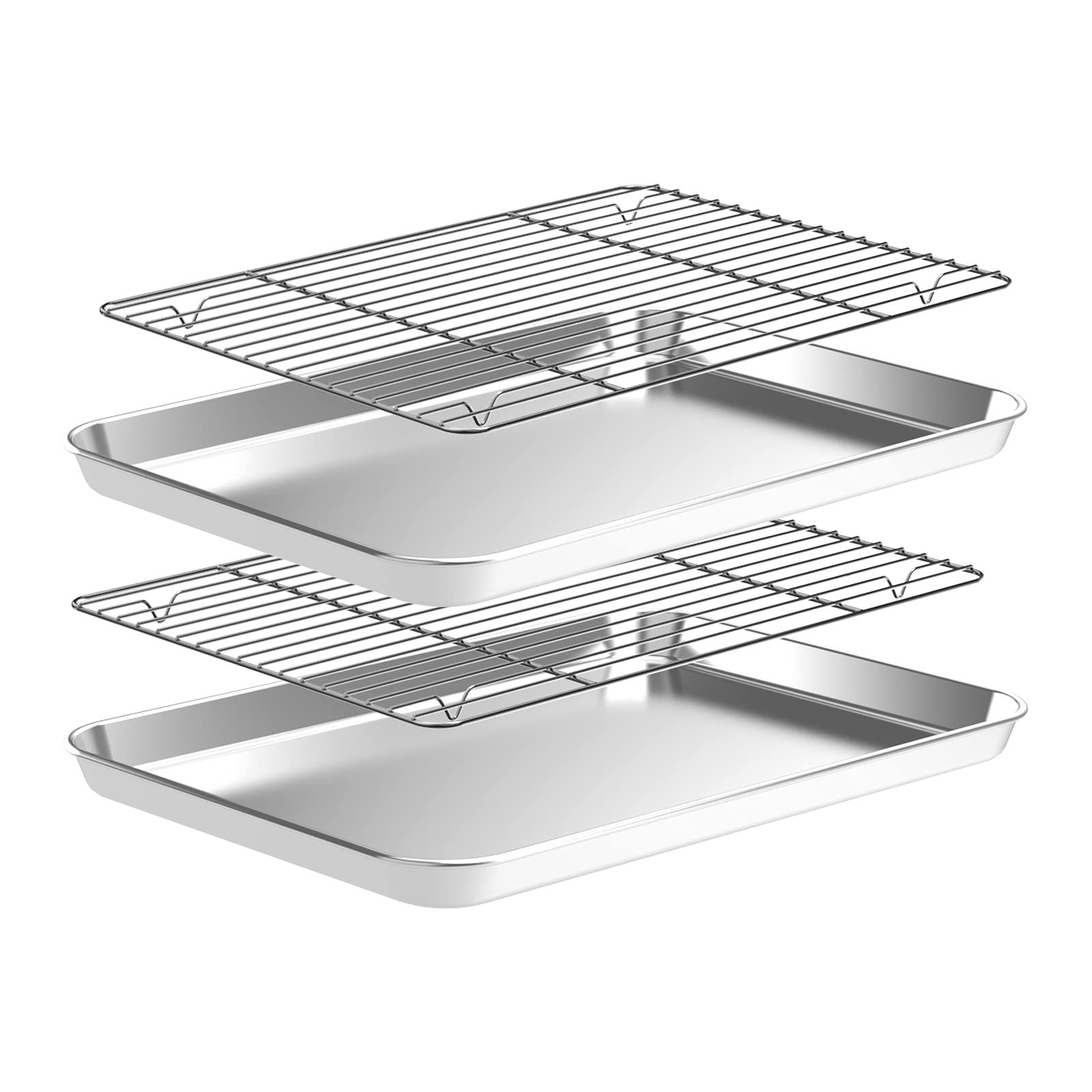 Rotary Bakery Oven - 2-delige set bakplaten van roestvrij staal