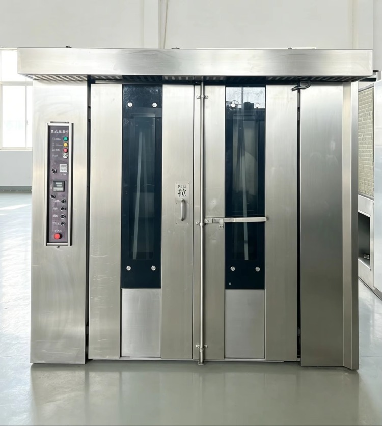 Rotary Bakery Oven - Dubbele deur diesel 64-bakjes commerciële rotatieoven