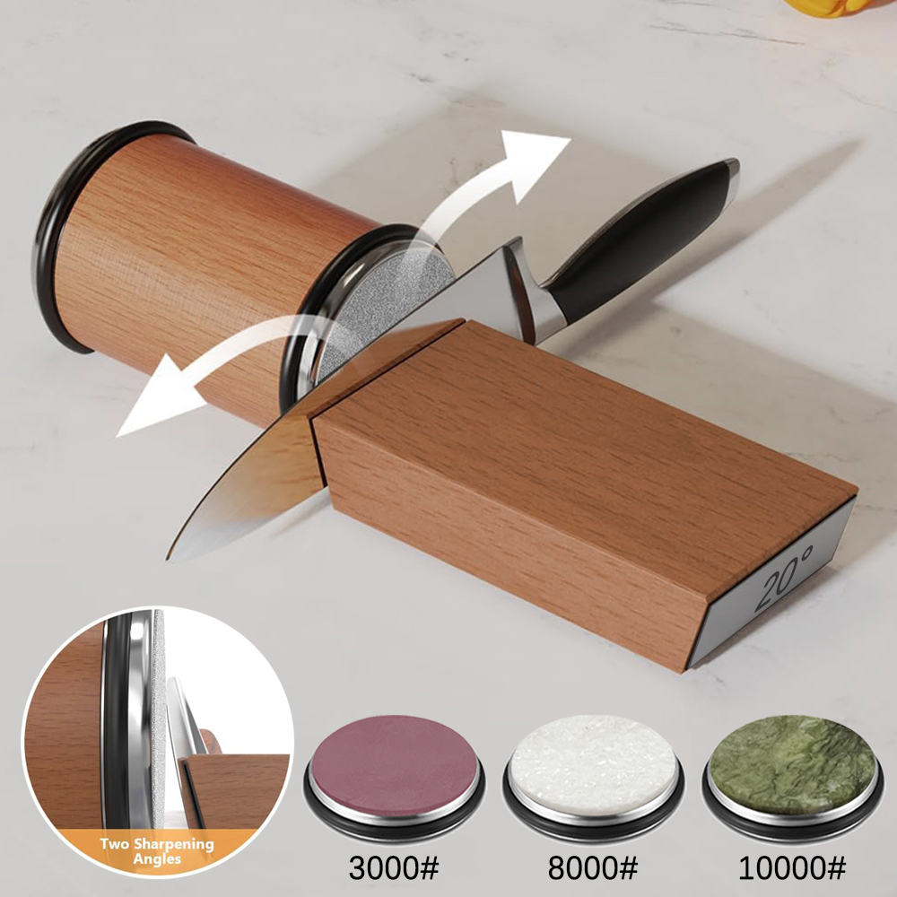 Commercial Kitchen Knife Holder - Rollende messenslijper, magnetische messenhouder, diamant slijpsteen
