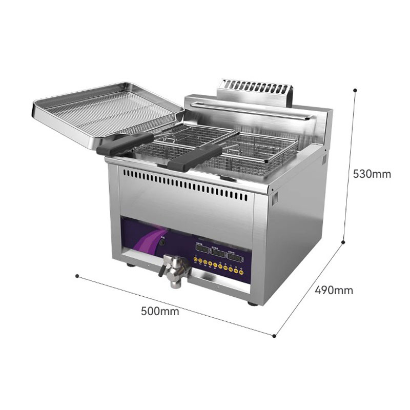 Deep Fryer Commercial - Commerciële elektrische friteuse met grote capaciteit,