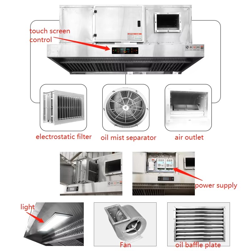 Commerciële aanpasbare restaur - Commercial Kitchen Chimney recensie en prijs