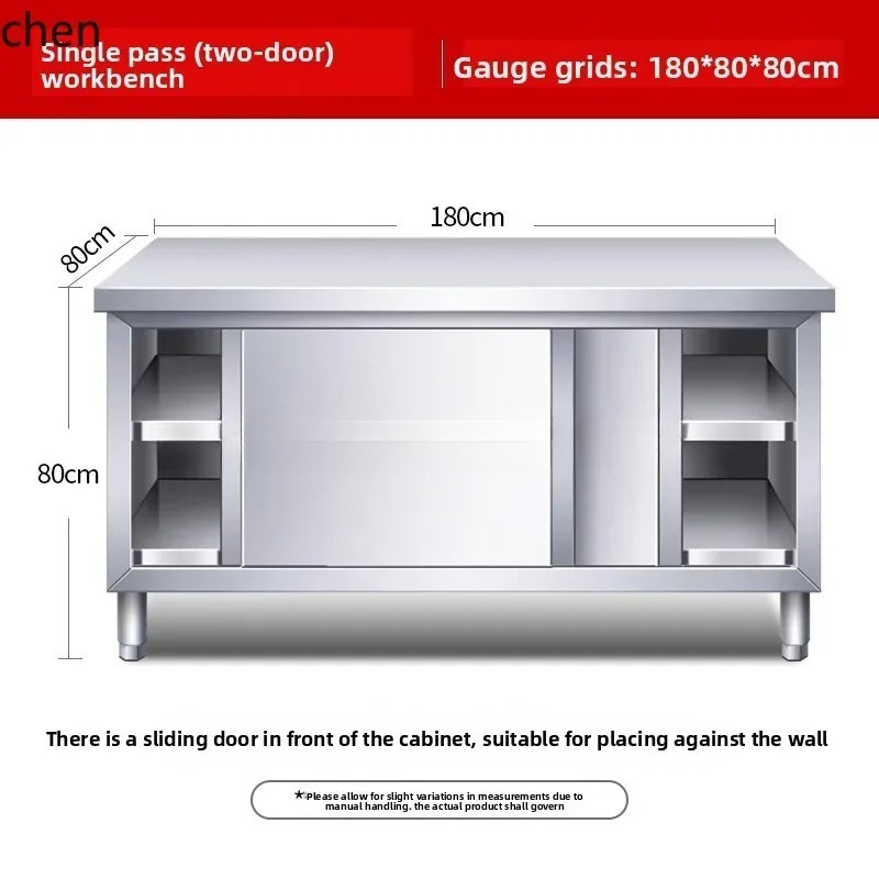 RVS werkblad met schuifdeur, s - Commercial Kitchen Worktops recensie en prijs