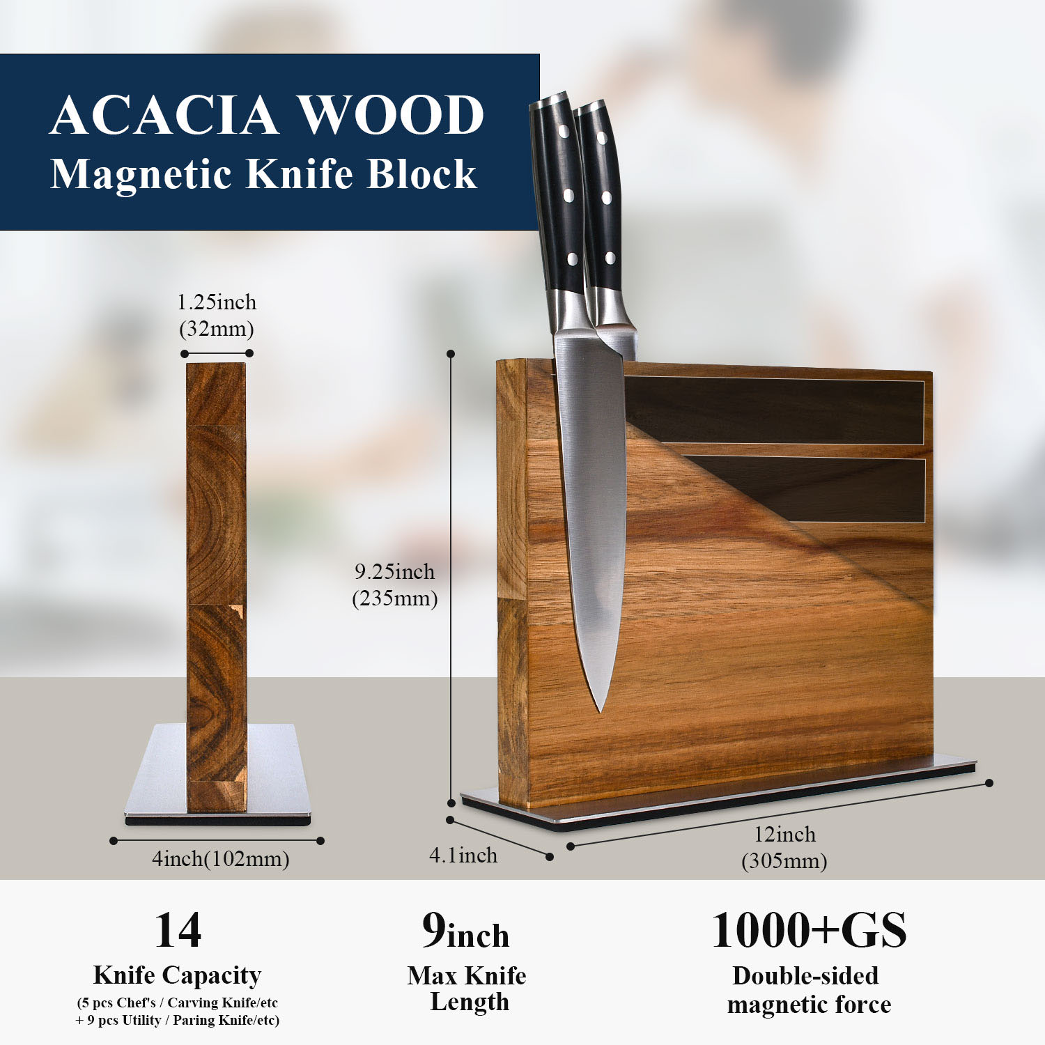 Hoogwaardig magnetisch mesblok - Commercial Kitchen Knife Holder recensie en prijs