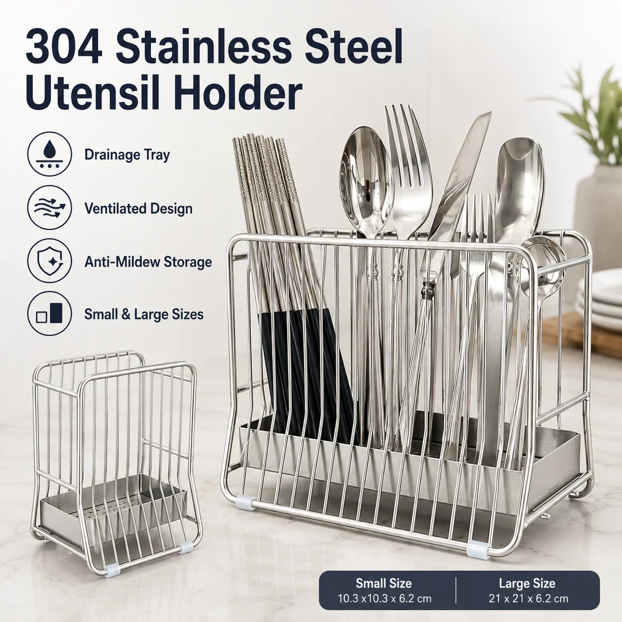 304 roestvrijstalen eetstokjes - Commercial Kitchen Knife Holder recensie en prijs