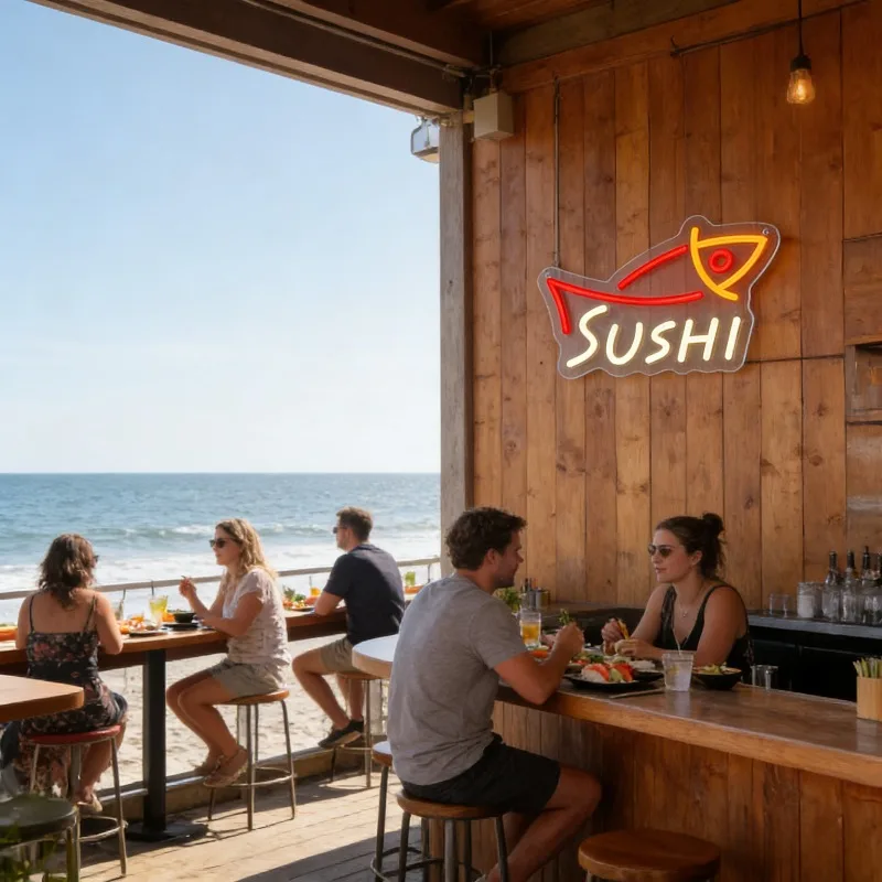 LED Sushi Visvormig Neonbord U - Commercial Kitchen Japanese recensie en prijs