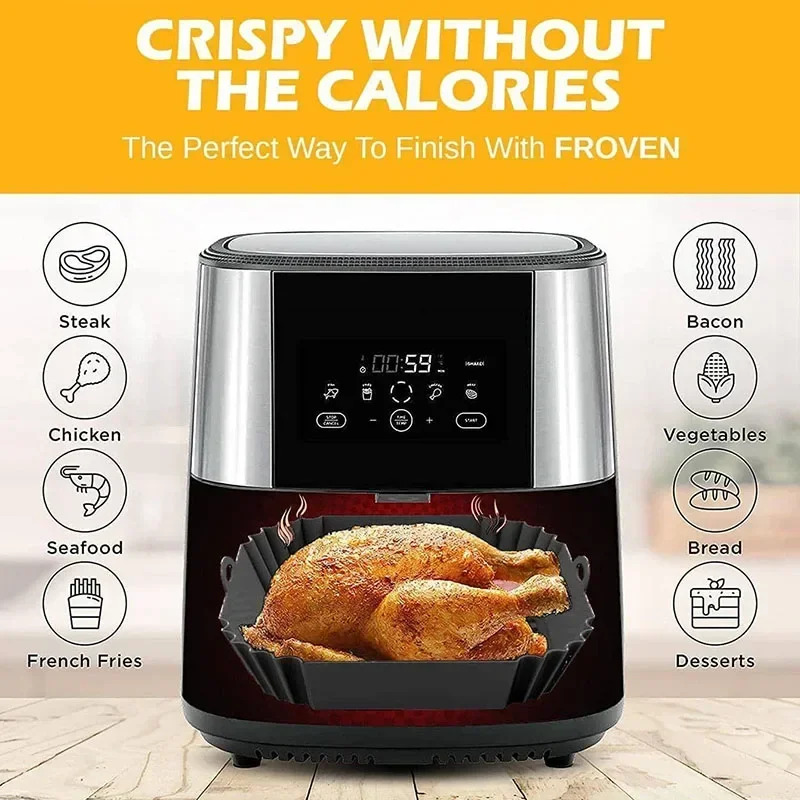 1PC siliconen luchtfriteuseman - Deep Fryer Commercial recensie en prijs