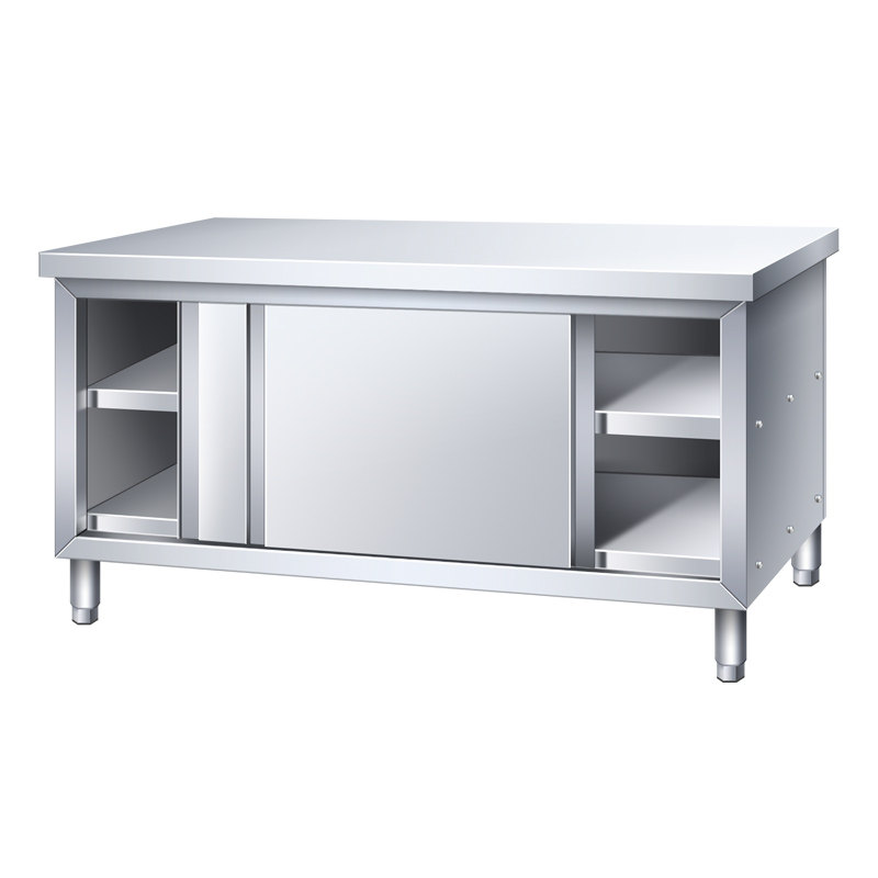 304 RVS werkblad met schuifdeu - Commercial Kitchen Worktops recensie en prijs