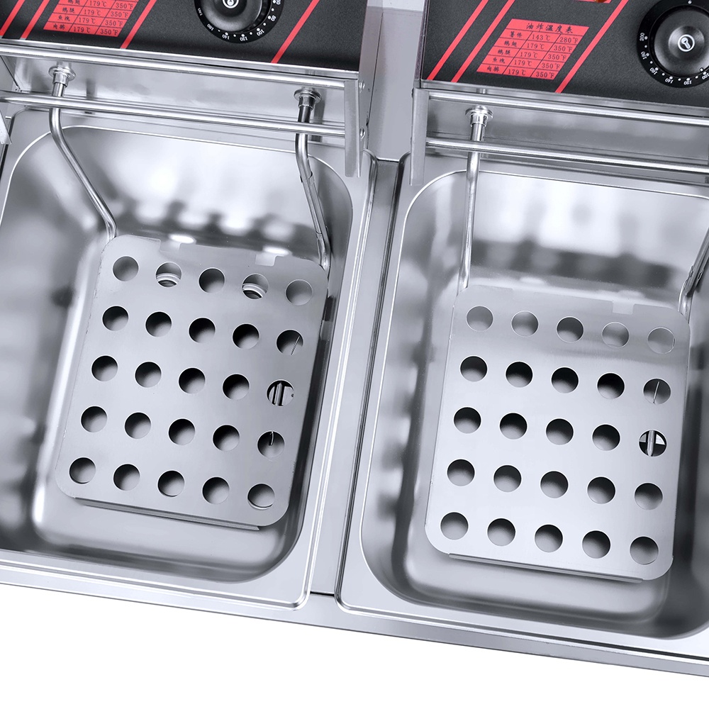 Dubbele Tank Friteuse met Verw - Deep Fryer Commercial recensie en prijs