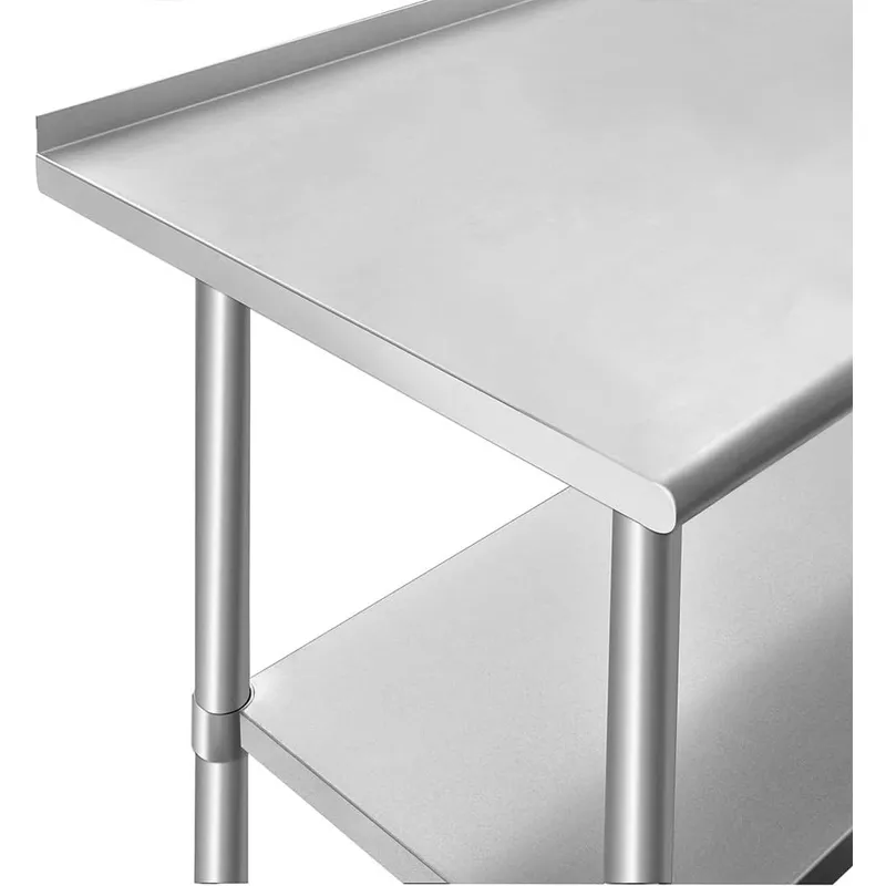 RVS-tafel voor voorbereidingsw - Commercial Kitchen Backsplash recensie en prijs