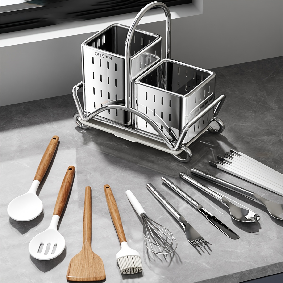 Keukenbestekorganizer, roestvr - Commercial Kitchen Knife Holder recensie en prijs