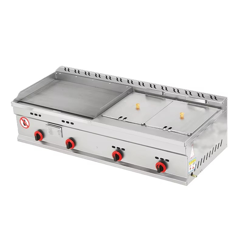 Commerciële gasgrill + dubbele - Deep Fryer Commercial recensie en prijs