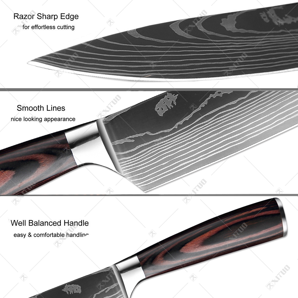Koksmessenset 1-8 STUKS Scherp - Commercial Kitchen Knife Holder recensie en prijs