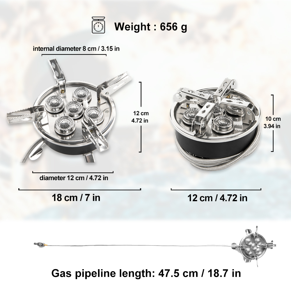 Widesea Camping 5in1 Gasfornui - Commercial Kitchen Gas Stove recensie en prijs