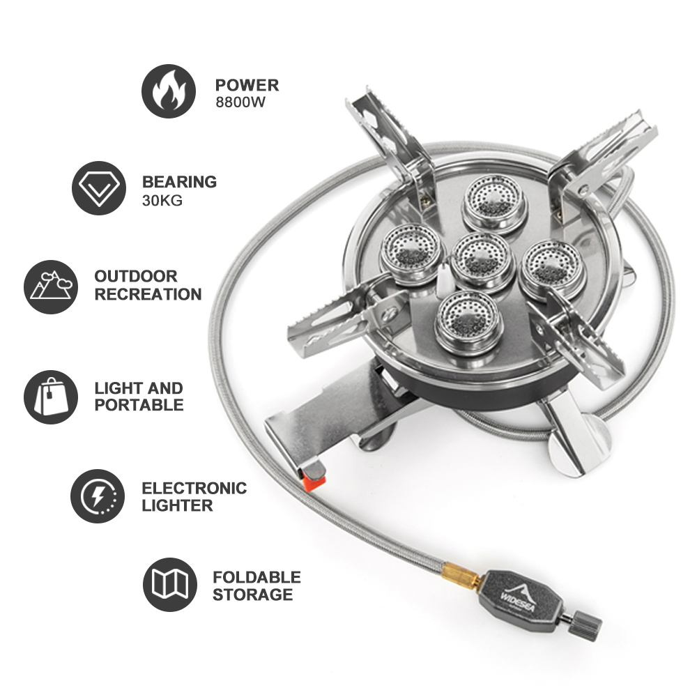 Widesea Camping 5in1 Gasfornui - Commercial Kitchen Gas Stove recensie en prijs