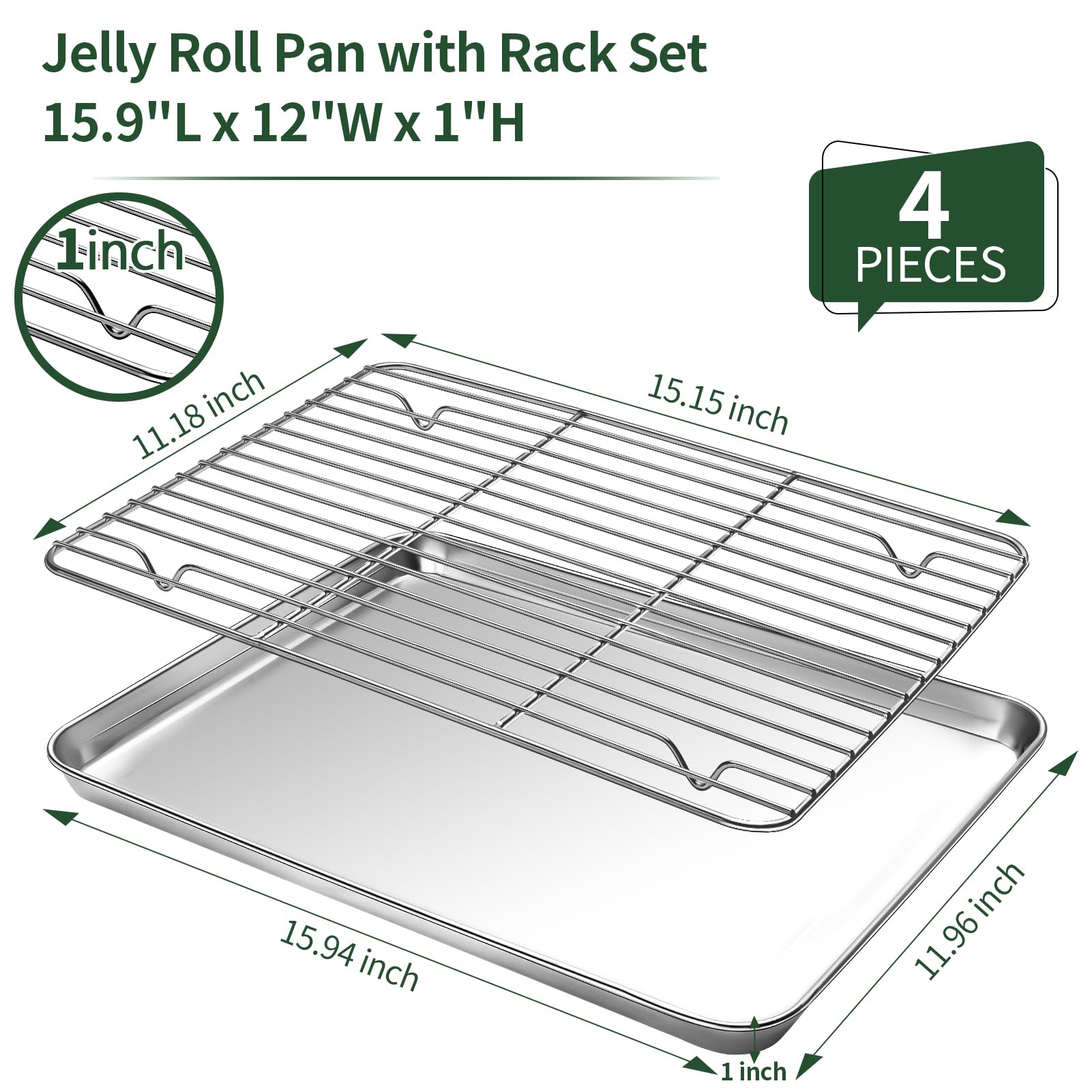 2-delige set bakplaten van roe - Rotary Bakery Oven recensie en prijs