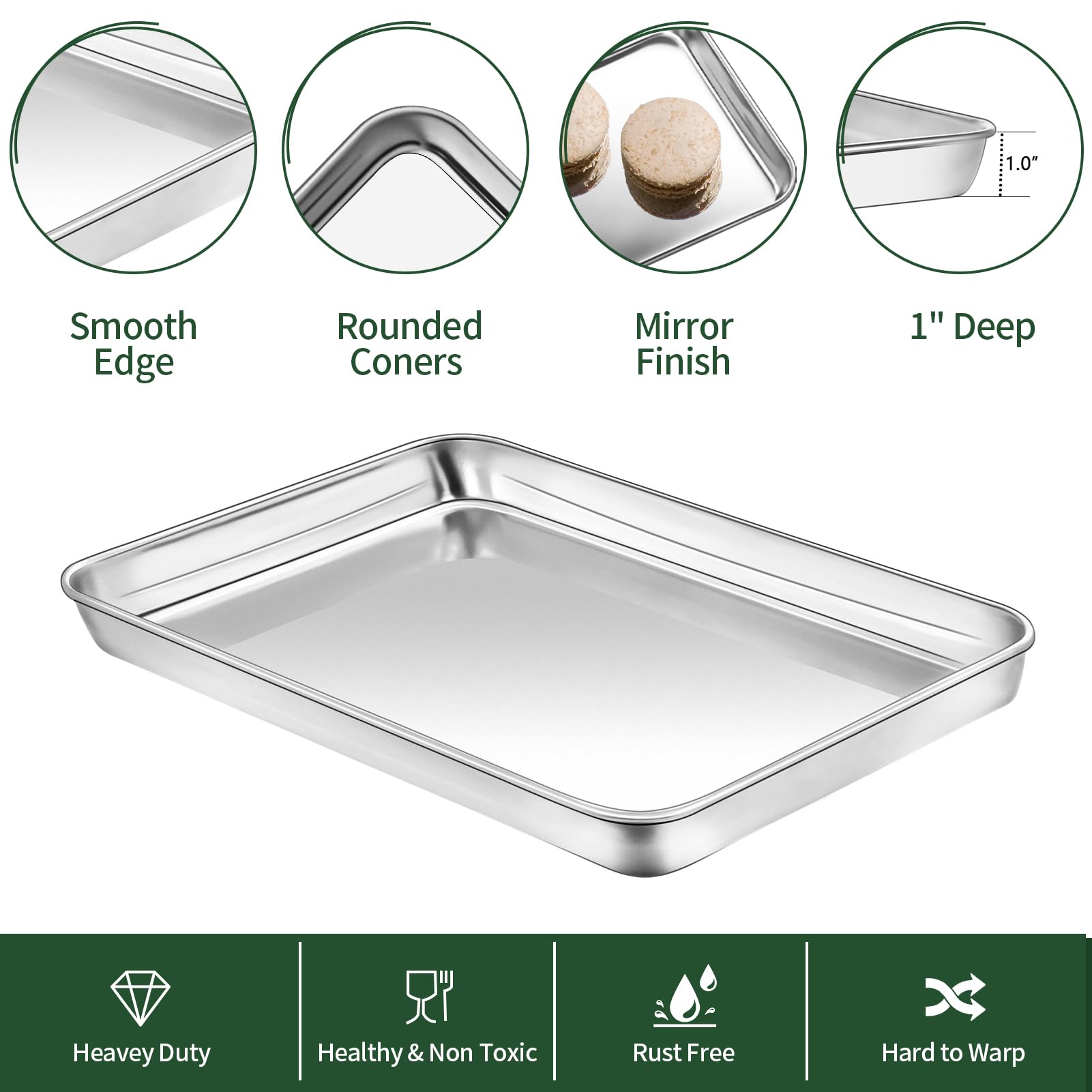 2-delige set bakplaten van roe - Rotary Bakery Oven recensie en prijs