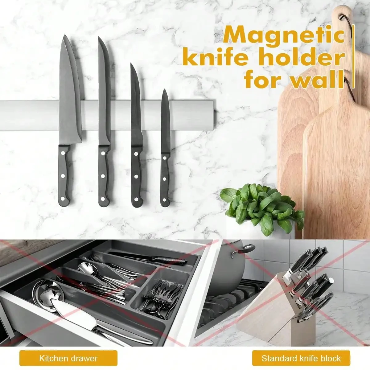 Leeseph magnetische meshouder  - Commercial Kitchen Knife Holder recensie en prijs
