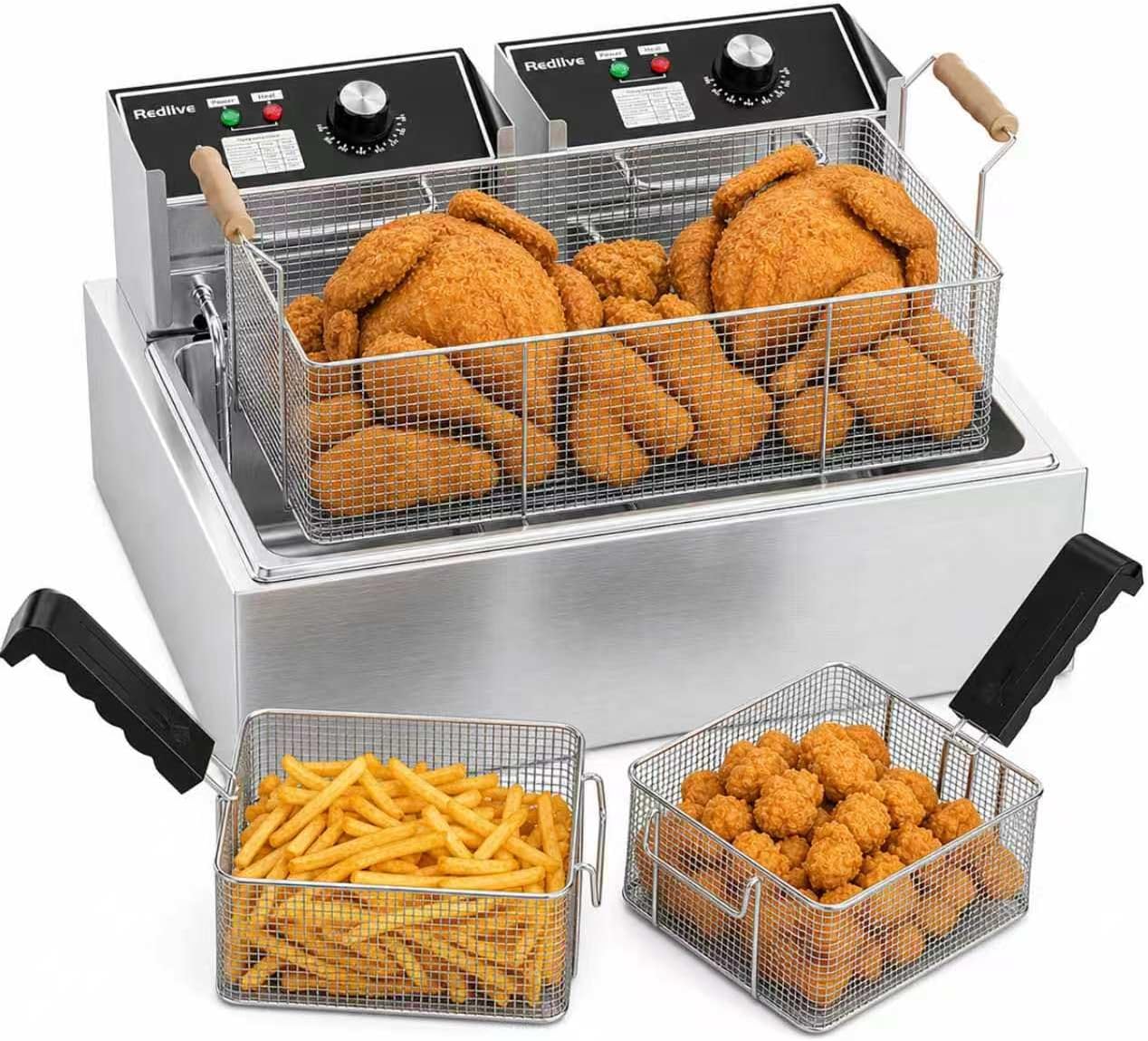 Commerciële 22,6L/24QT roestvr - Deep Fryer Commercial recensie en prijs