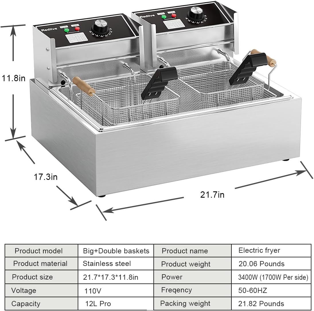 Commerciële 22,6L/24QT roestvr - Deep Fryer Commercial recensie en prijs