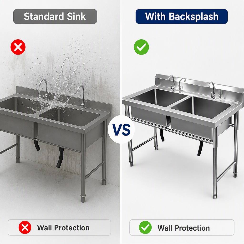 Commerciële vrijstaande dubbel - Commercial Kitchen Backsplash recensie en prijs