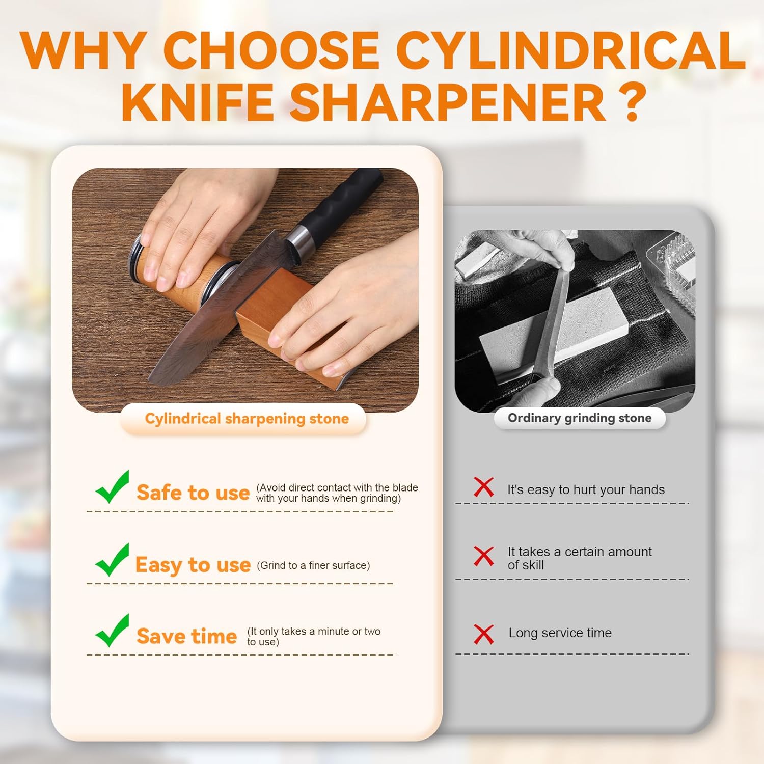 Rollende messenslijper, magnet - Commercial Kitchen Knife Holder recensie en prijs